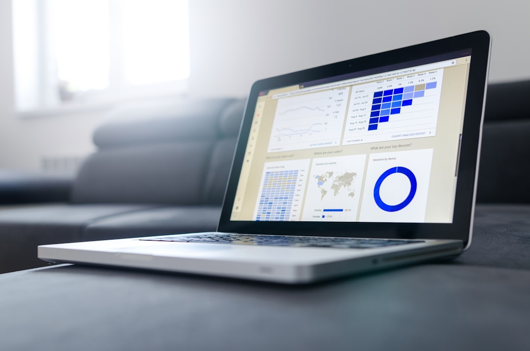 marketing analytics dashboard laptop