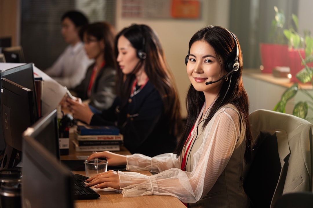 customer support team headset