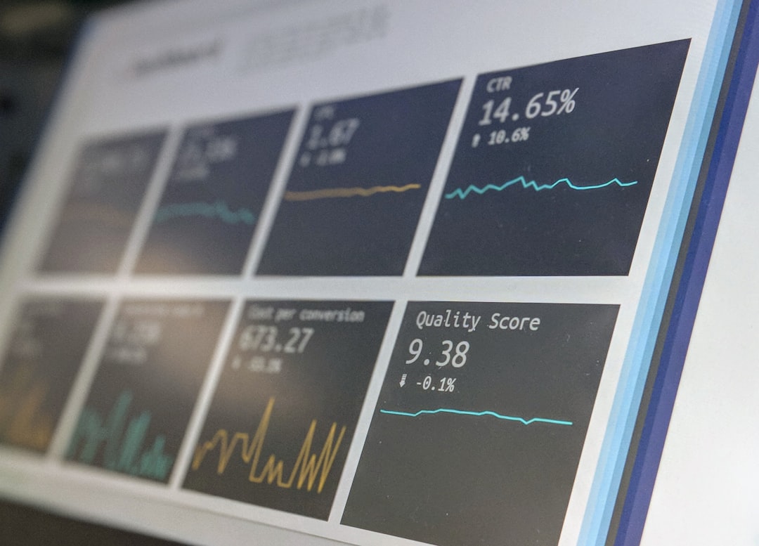 marketing analytics dashboard laptop
