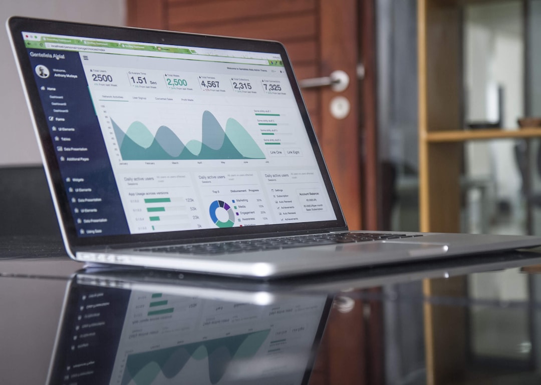 marketing analytics dashboard laptop
